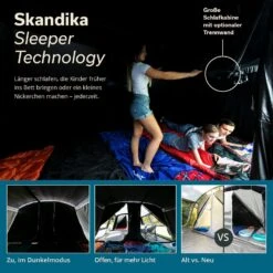 Skandika Montana 8 Sleeper Tunneltent -Bo-Camp Verkoopwinkel 6641c194344562.96012255
