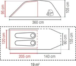 Coleman Cortes 2 Tunneltent -Bo-Camp Verkoopwinkel 66473fe09a5994.26239675