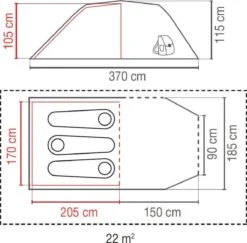 Coleman Cortes 3 Tunneltent -Bo-Camp Verkoopwinkel 66473fe57ec746.94136152