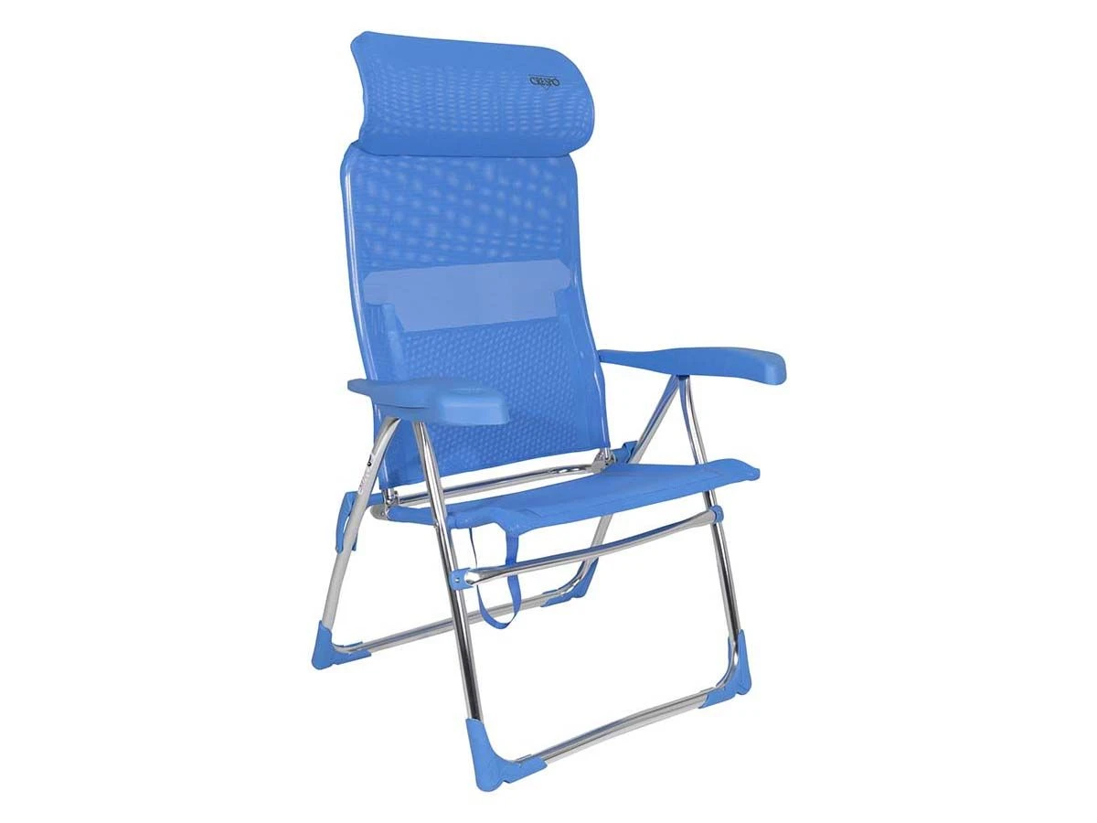 Crespo AL-206 Compact Blue Strandstoel 3 Crespo AL-206 Compact Blue Strandstoel