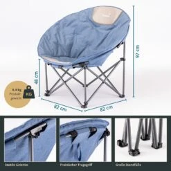 Skandika Kupari Moonchair XL Campingstoel - Blue -Bo-Camp Verkoopwinkel 664dc94bbe56d6.58353999