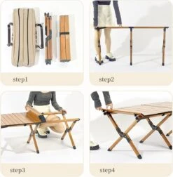 Campingwise 4-persoons Campingtafel - 87 X 59 Cm -Bo-Camp Verkoopwinkel 66542f8ae663c3.52754076