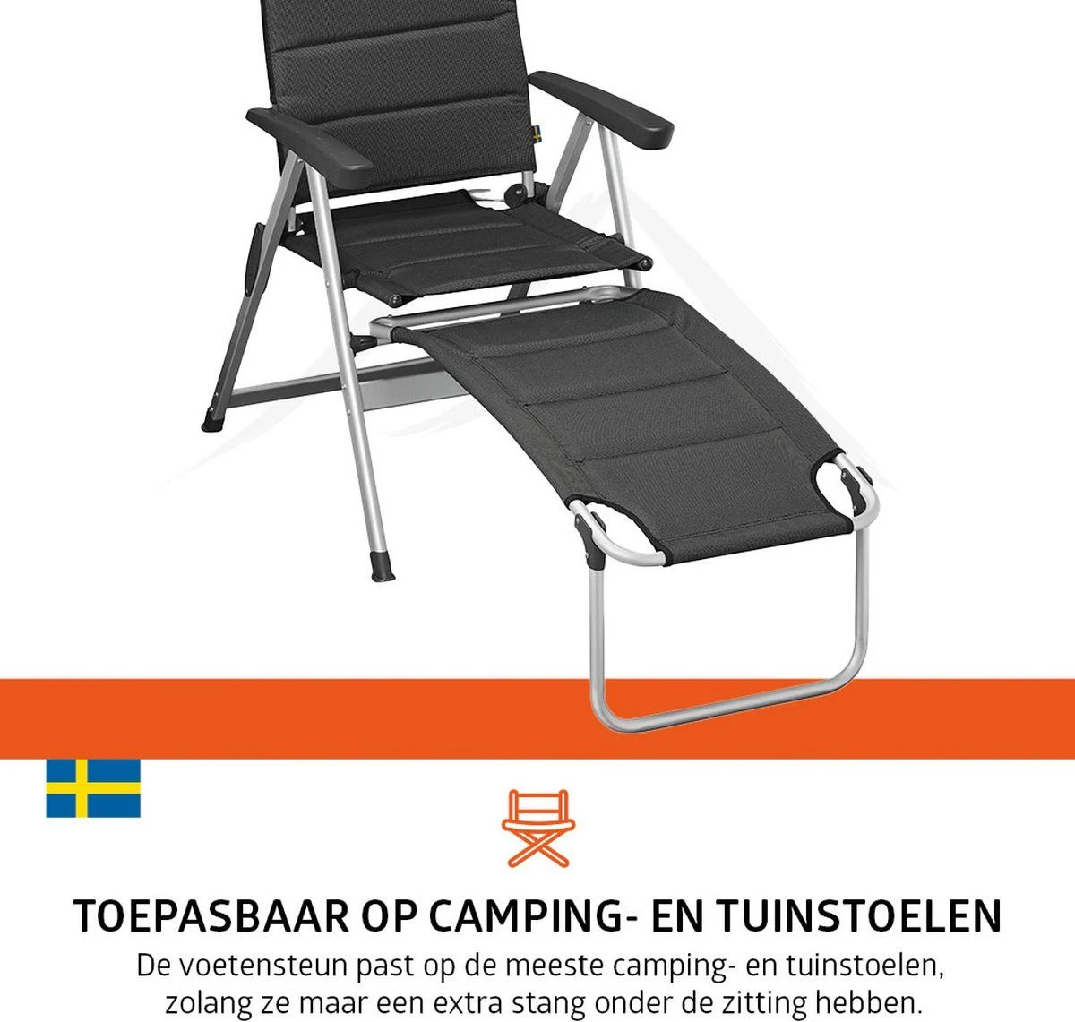 Campout 48 X 76 Cm Voetensteun - Grey 5 Campout 48 X 76 Cm Voetensteun - Grey - Afbeelding 3