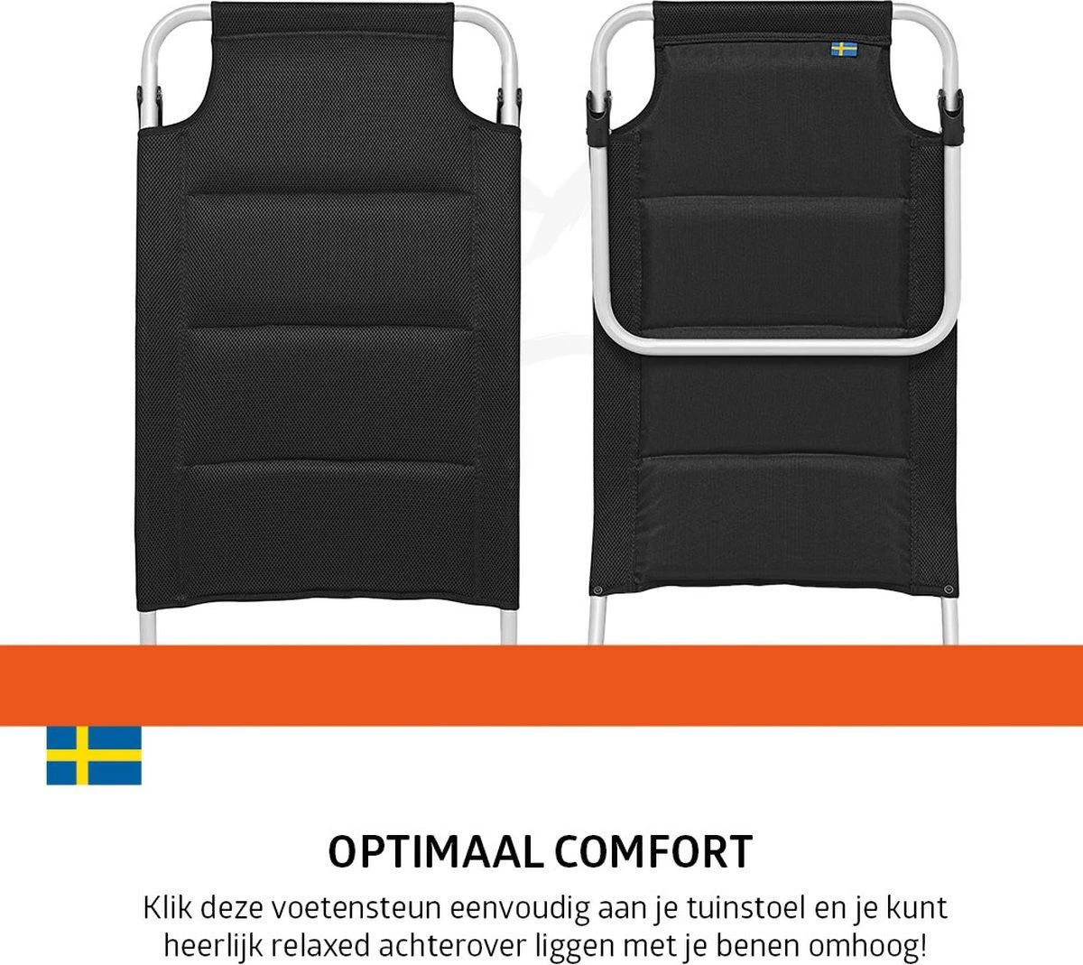 Campout 48 X 76 Cm Voetensteun - Black 4 Campout 48 X 76 Cm Voetensteun - Black - Afbeelding 2