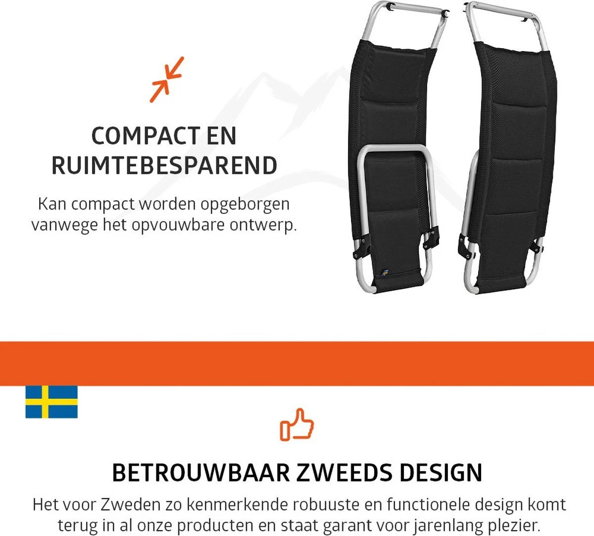 Campout 48 X 76 Cm Voetensteun - Black 8 Campout 48 X 76 Cm Voetensteun - Black - Afbeelding 6