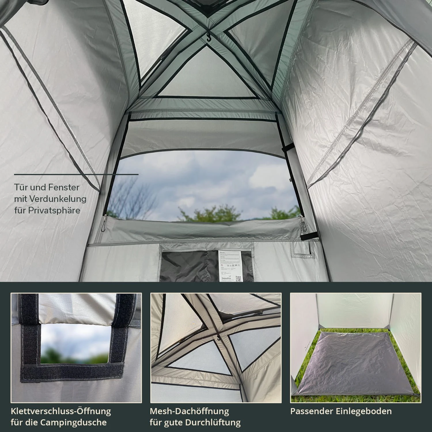 Skandika Quick Start Douchetent 7 Skandika Quick Start Douchetent - Afbeelding 5