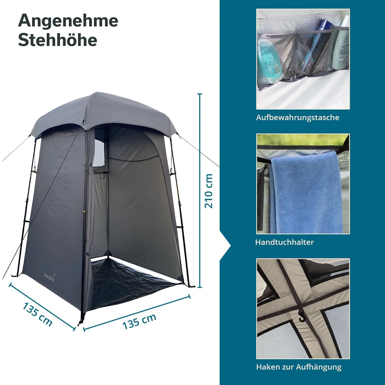 Skandika Quick Start Douchetent 6 Skandika Quick Start Douchetent - Afbeelding 4