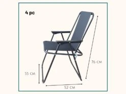 HIXA Strandstoel - Set Van 4 12 HIXA Strandstoel - Set Van 4 -Bo-Camp Verkoopwinkel 66a37ac3ba5419.45703235