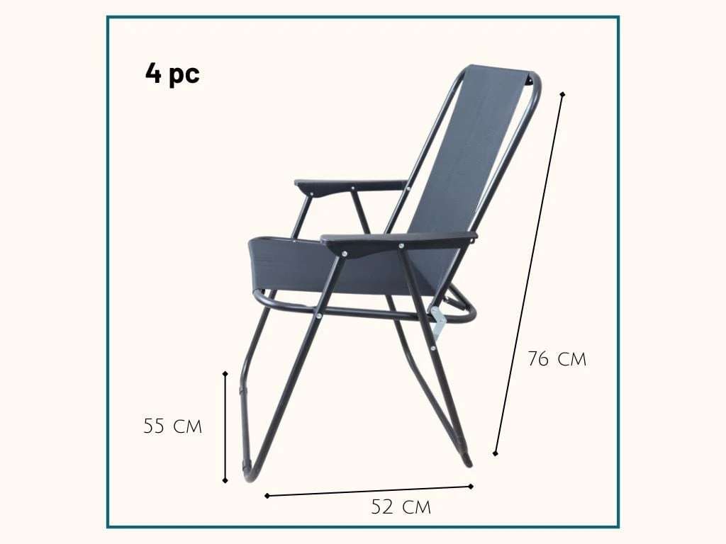 HIXA Strandstoel - Set Van 4 7 HIXA Strandstoel - Set Van 4 - Afbeelding 5
