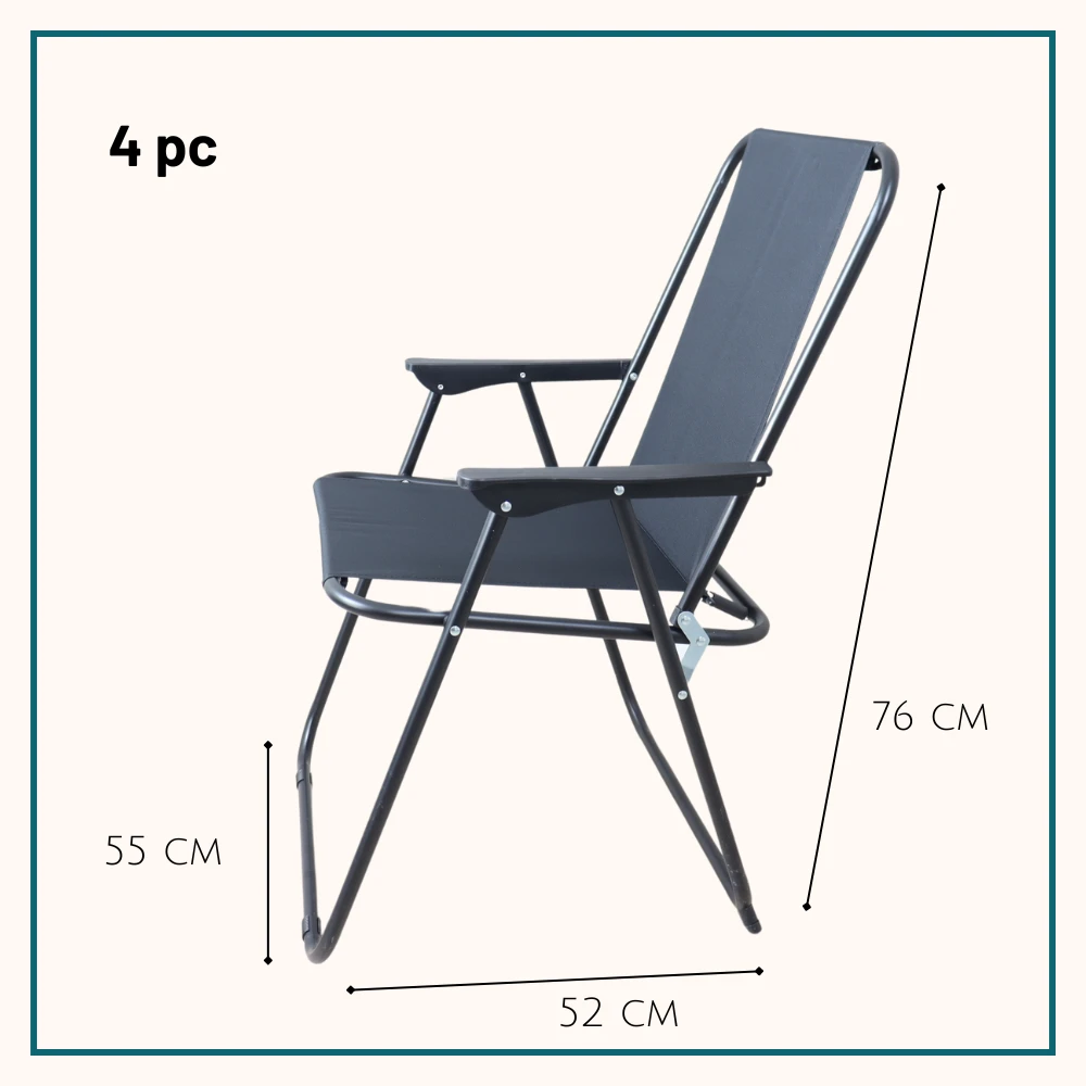 HIXA Strandstoel - Set Van 4 6 HIXA Strandstoel - Set Van 4 - Afbeelding 4