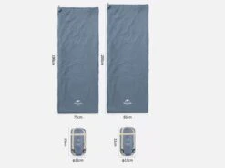 Naturehike 205 X 85 Cm Lichtgewicht Slaapzak - Blue -Bo-Camp Verkoopwinkel 66ab86ef524264.70633403