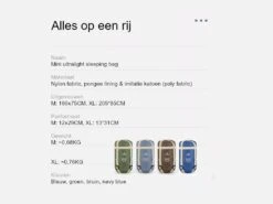 Naturehike 205 X 85 Cm Lichtgewicht Slaapzak - Blue -Bo-Camp Verkoopwinkel 66ab86ef52c889.99232724