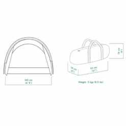 Merkloos Crua Duo Maxx Combo Lichtgewicht Tent + Culla Maxx Cocoon -Bo-Camp Verkoopwinkel 66d836c3877930.68907871