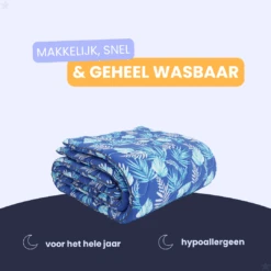 HappyBed Blue Leaves All Year Dekbed - 260x220 Cm -Bo-Camp Verkoopwinkel 6a62961d84bd5fb7