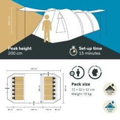 Skandika Kambo 12 Tunneltent 13 Skandika Kambo 12 Tunneltent -Bo-Camp Verkoopwinkel 6ad62c925cd71b89