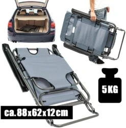 AMANKA 155 X 60 Verstelbare Relaxstoel - Grey -Bo-Camp Verkoopwinkel 6be6b345677b5998