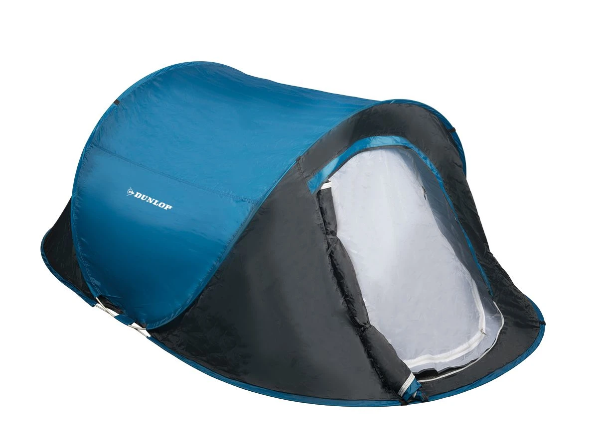 Dunlop 2-persoons Pop-up Tent - Blue/Grey 3 Dunlop 2-persoons Pop-up Tent - Blue/Grey