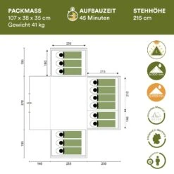 Skandika Nimbus 12 Sleeper Protect Groepstent -Bo-Camp Verkoopwinkel 77239587536c5f8b