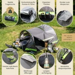 Skandika Kambo 6 Tunneltent 12 Skandika Kambo 6 Tunneltent -Bo-Camp Verkoopwinkel a26cf7c192bb4c80