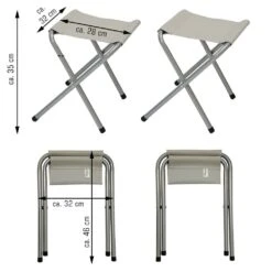 AMANKA 90x60 Hoogte Verstelbare Kampeertafel Met 2 Krukjes -Bo-Camp Verkoopwinkel aa5e0f58aab28ff4