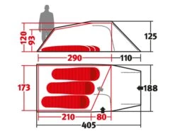Wechsel Outpost 3 Tunneltent -Bo-Camp Verkoopwinkel abfaf7ab56faa64c
