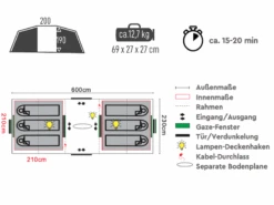 TAMBU Mandapa 6 Vis-à-Vis Tunneltent -Bo-Camp Verkoopwinkel b62d2fec585d8614