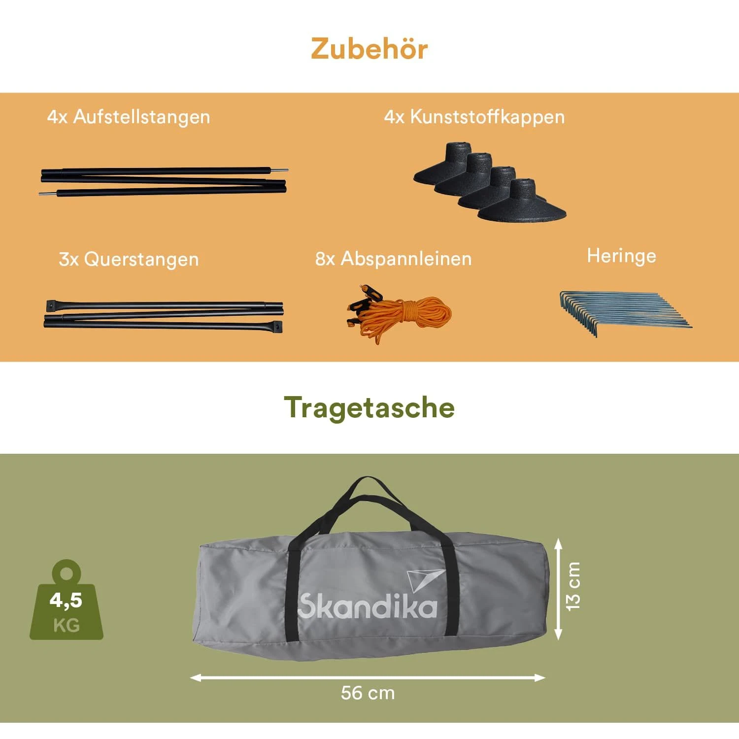 Skandika Bora 6 Meter Windscherm 8 Skandika Bora 6 Meter Windscherm - Afbeelding 6