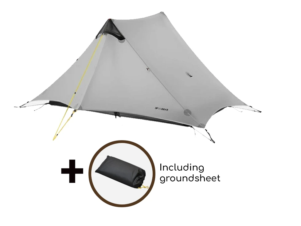 3F UL GEAR Lanshan Tent - 2 Persoons - 3 Seizoenen - Grey 4 3F UL GEAR Lanshan Tent - 2 Persoons - 3 Seizoenen - Grey - Afbeelding 2