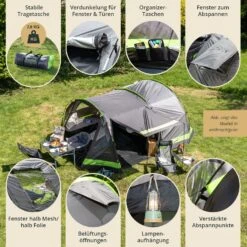 Skandika Kambo 4 Tunneltent -Bo-Camp Verkoopwinkel c40063c34041444d