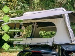 OutdoorU Sky 3 Personen Daktent - Groen -Bo-Camp Verkoopwinkel c8e62b85bc70b09f