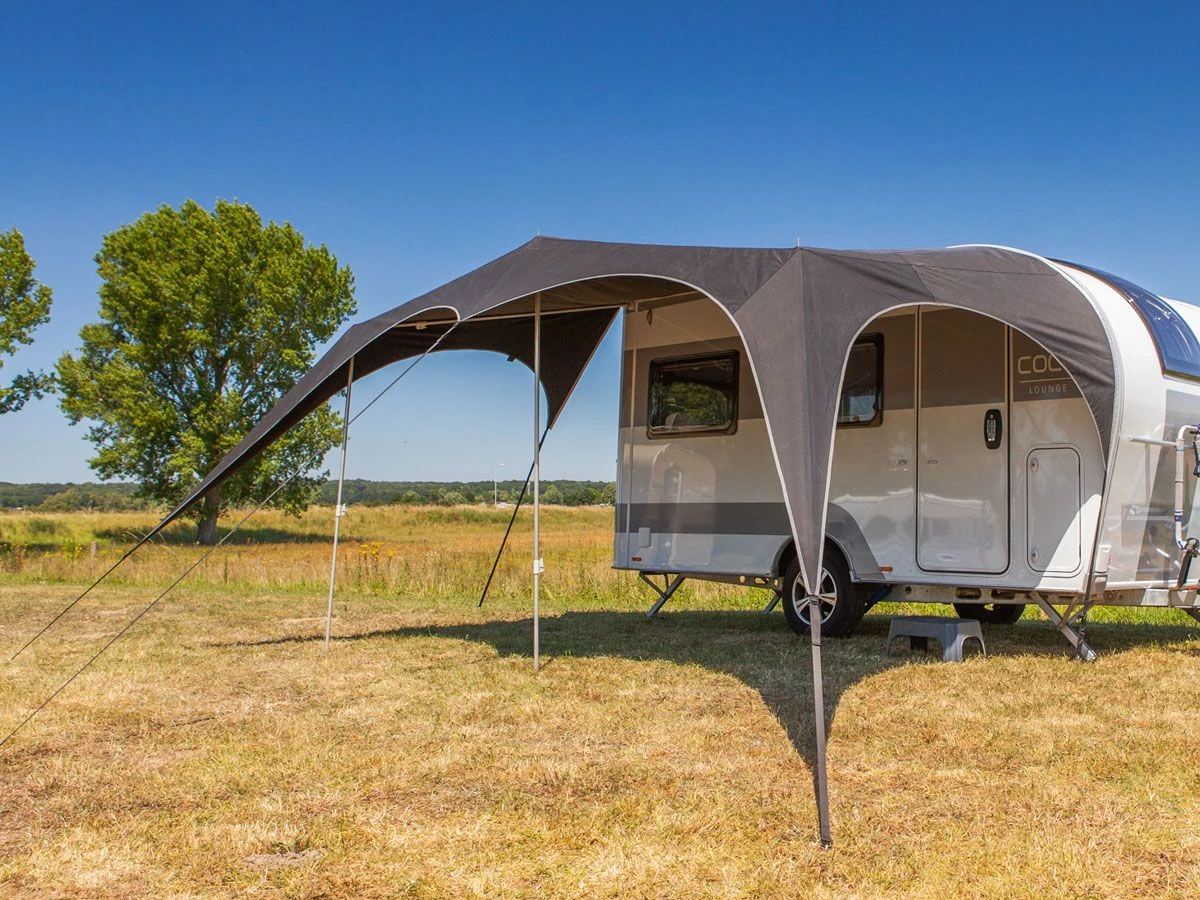 Campooz Trekking Caravanluifel 350 Cm - Zwart 4 Campooz Trekking Caravanluifel 350 Cm - Zwart - Afbeelding 2