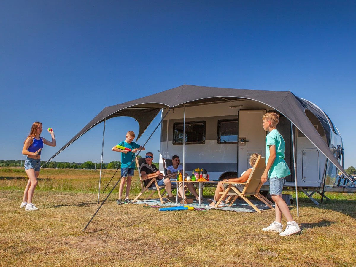 Campooz Trekking Caravanluifel 325 Cm - Zwart 8 Campooz Trekking Caravanluifel 325 Cm - Zwart - Afbeelding 6