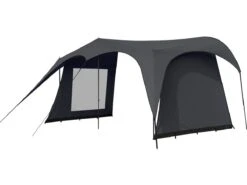 Campooz Trekking Zijwand Zonder Raam - Zwart -Bo-Camp Verkoopwinkel campooz trekking zijwanden zwart ecommerce 1 1