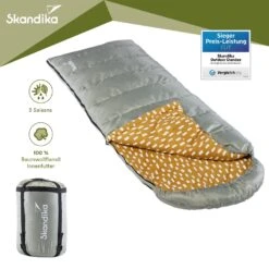 Skandika Dundee Flannel-R Grijze Slaapzak -Bo-Camp Verkoopwinkel cb1aba40ff8c6f7d