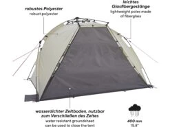 Uquip Speedy Strandtent - Sand -Bo-Camp Verkoopwinkel d5f22f3fbad4aa63