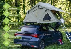 OutdoorU Compact 2-persoons Daktent - Grey 11 OutdoorU Compact 2-persoons Daktent - Grey -Bo-Camp Verkoopwinkel d7b7e5bb73a3a04d