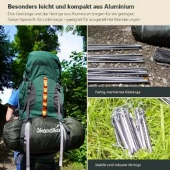 Skandika Oteren Trekking Tent - 3 Personen -Bo-Camp Verkoopwinkel df0ed521f9ec0143