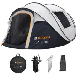 Deryan 4-persoons 2000MM Luxe Pop Up Tent -Bo-Camp Verkoopwinkel e7bd658ce65c0f06