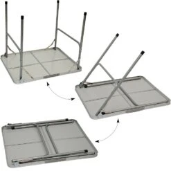 AMANKA 80x60 Antraciet Aluminium Kampeertafel -Bo-Camp Verkoopwinkel e93445a3b2c4399f