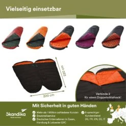 Skandika Vegas-R XXL Zwarte Slaapzak -Bo-Camp Verkoopwinkel eba12f98ee82d47b