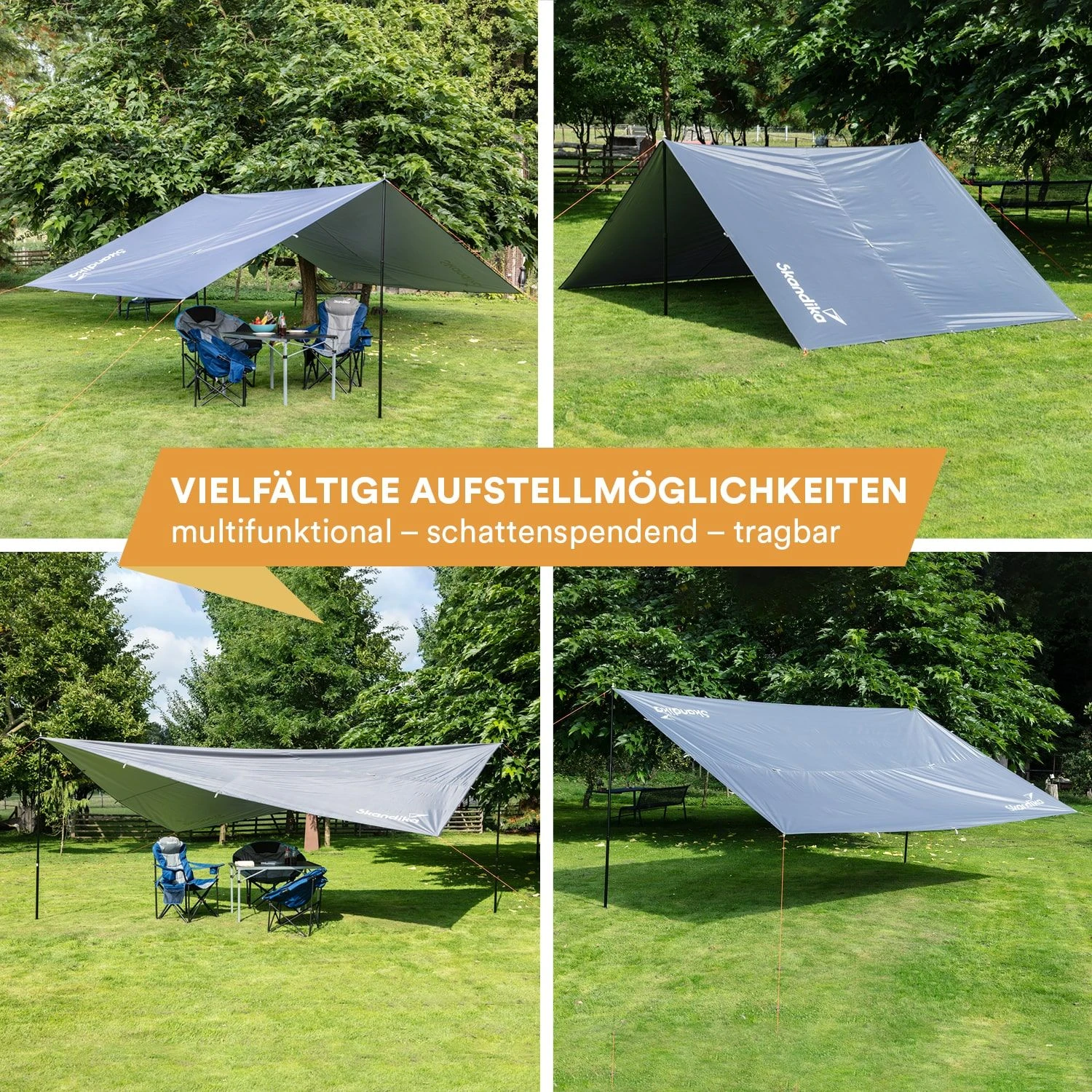 Skandika 5 X 3 Meter Schaduwdoek Met Telescopische Palen 4 Skandika 5 X 3 Meter Schaduwdoek Met Telescopische Palen - Afbeelding 2