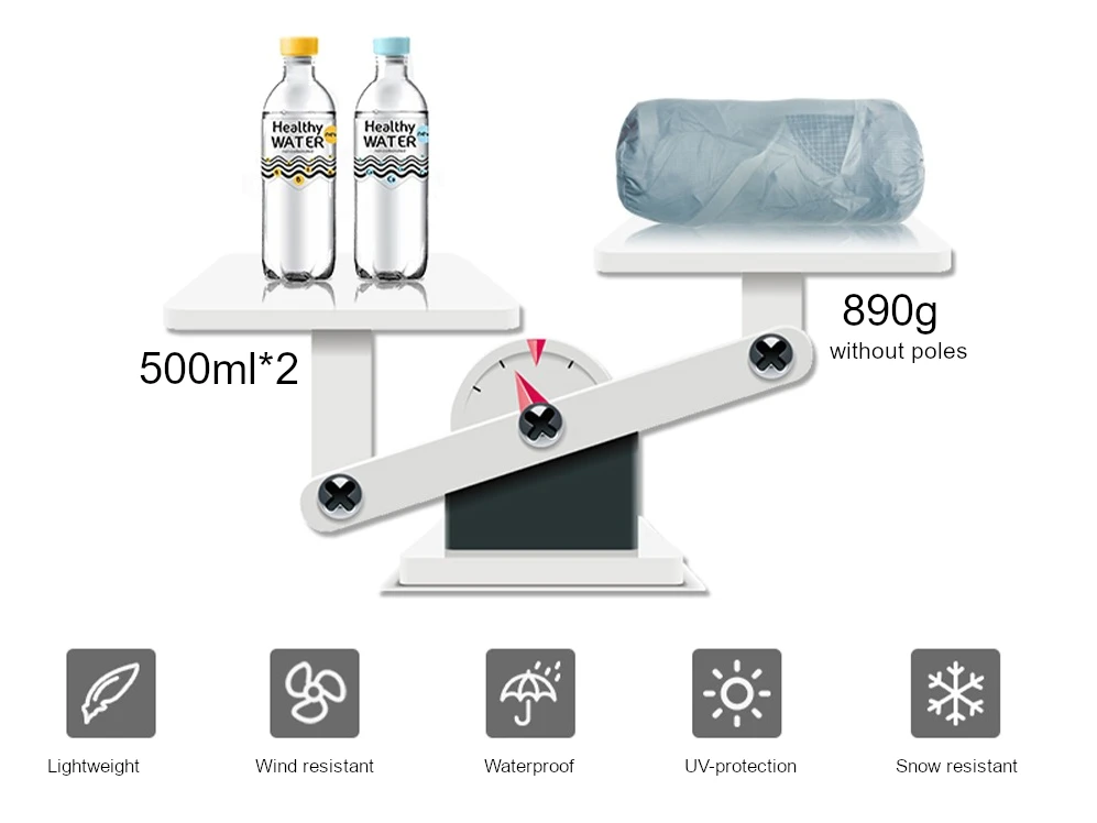 3F UL GEAR 2 PRO 3 Seizoenen 2-persoons Tent - Green 8 3F UL GEAR 2 PRO 3 Seizoenen 2-persoons Tent - Green - Afbeelding 6
