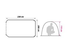 Obelink Aero CoolDark Pop-up Tent -Bo-Camp Verkoopwinkel obelink aero plattegrond ecommerce