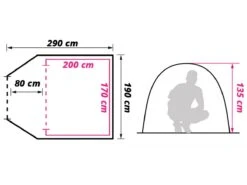 Obelink Milos 3 Deluxe Koepeltent -Bo-Camp Verkoopwinkel obelink milos 3 floor plan ecommerce