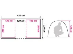 Obelink Napels 4 TC Tunneltent -Bo-Camp Verkoopwinkel obelink napels 4 tc floor plan ecommerce acf1 1 2